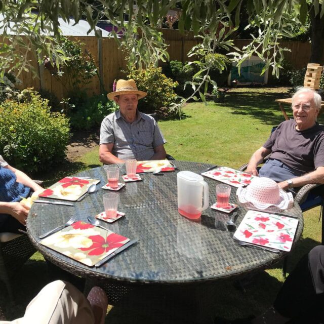 Sandpiper residents enjoy the sun