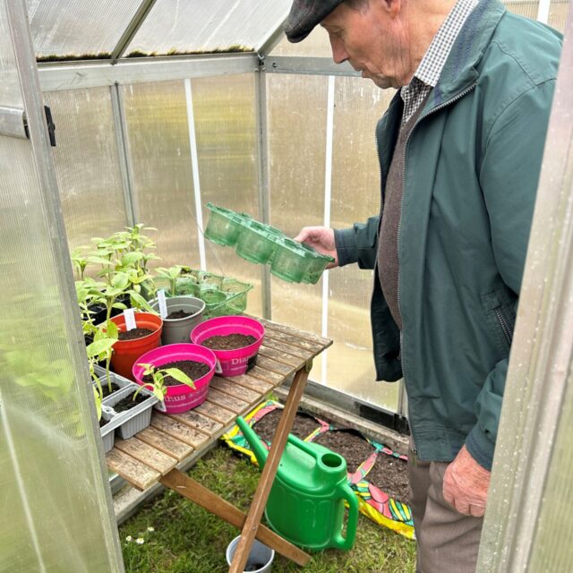 Greenhouse donation to Sandpiper Care Home residents