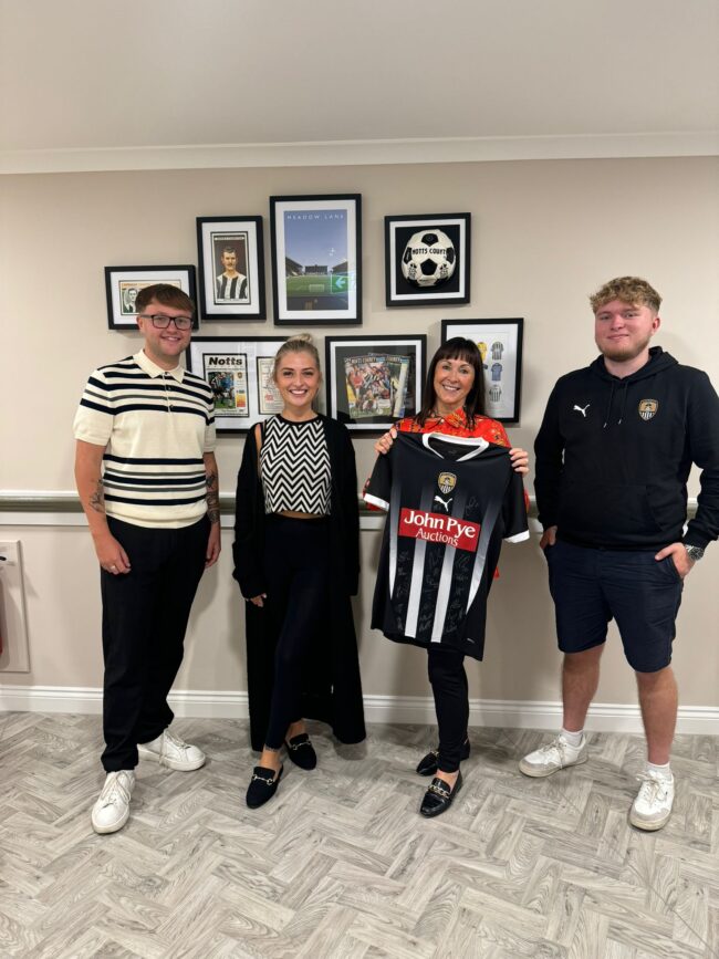 Trent Bridge Care Home partners with Notts County Football Club