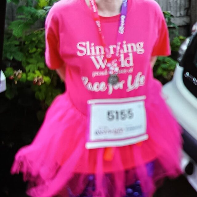 Tanglewood carer, Sarah raises money in Race for Life