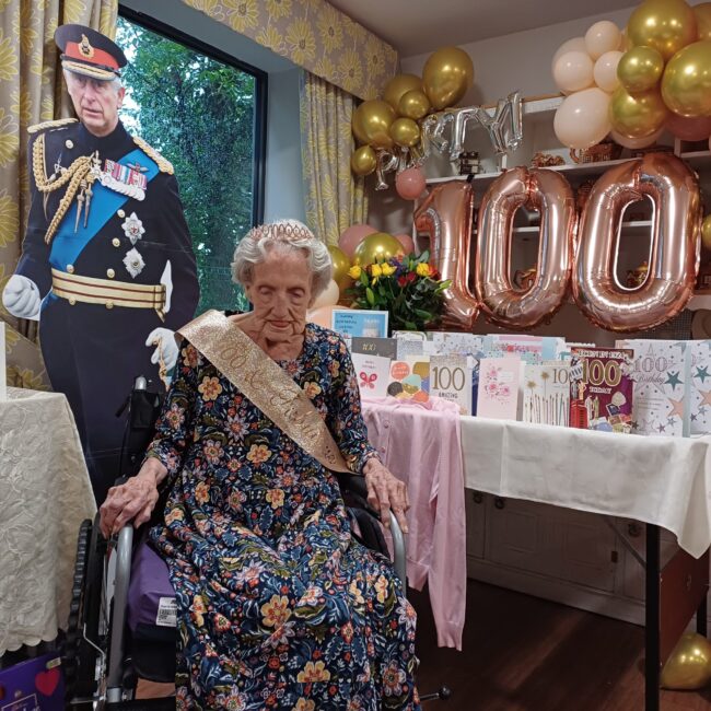 Abbey Wood Lodge Celebrates Resident’s 100th Birthday Milestone