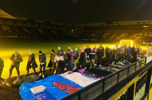 Beeston Rise team joins CEO sleepout to support homelessness in Nottingham