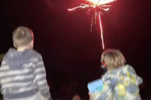 Fireworks night shines bright at Cloverleaf Care Home