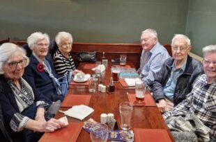 Humberston House residents toast to a fabulous day at The Countryman Pub.