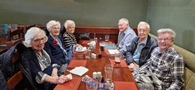 Humberston House residents toast to a fabulous day at The Countryman Pub.