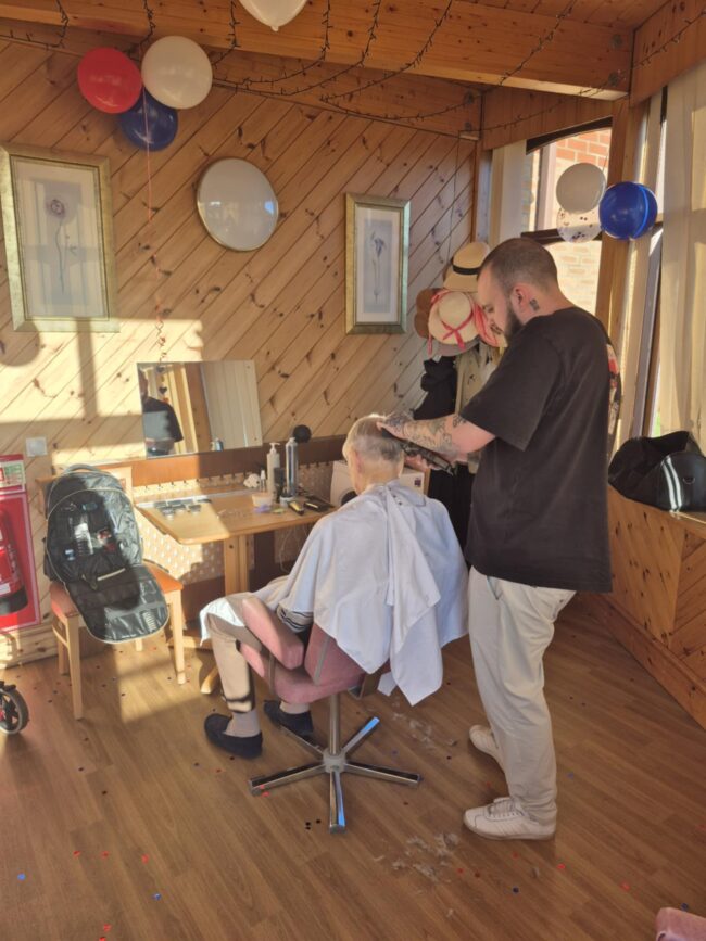 A touch of nostalgia: Dementia-Friendly Barber event brings joy to Toray Pines residents