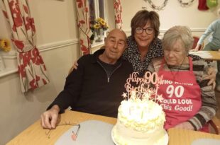 Celebrating Ruth’s remarkable life and 90th Birthday at Sandpiper Care Home