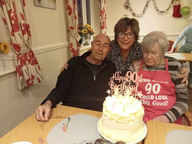 Celebrating Ruth’s remarkable life and 90th Birthday at Sandpiper Care Home