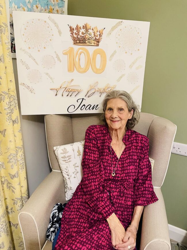 Centenarian Joan celebrates 100th Birthday at Beeston Rise