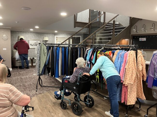 Holbeach Meadows residents enjoy shopping day at home